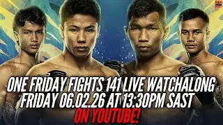 LIVE Watchalong: ONE Friday Fights 141 🔥 | Komawut vs Samingdam | Non-Stop Lumpinee Chaos