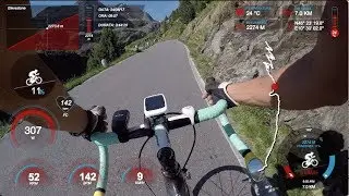 Salita al Passo Gavia da Santa Caterina Valfurva (GPS overlay) - 24.6.2017 - Luca BDC (FHD)