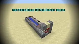 How to cannon through water walls Minecraft tnt  cannon  simple sand stacker