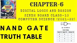 Nand Gate Circuit Truth Table | Basic Electronics | Chapter 6