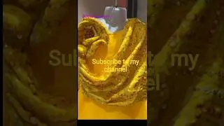 🧡 Haldi special yellow dress with new style dupatta and flower 🌼 #tredingshortsvideo #HaldiDress