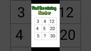 Find the missing number