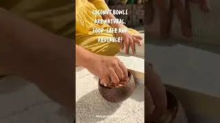 Eco-friendly coconut Bowl by @Scrapshala #sustainability #zerowaste  #bowl #diningtable #upcycling