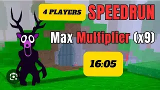 4 PLAYERS (NOOB) Speedrun of 99 Nights in the Forest Max Multiplier (x9) &ndash; Full Gameplay (16:05)