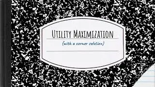 Recap Video Utility Maximization with a corner solution