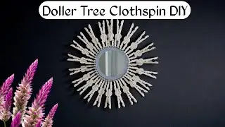 Easy Clothespin Wall Hanging DIY | Dollar Tree Craft | Farmhouse Home Decor |