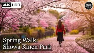 Spring Walk in Showa Kinen Park | Stunning Sakura Season in Japan