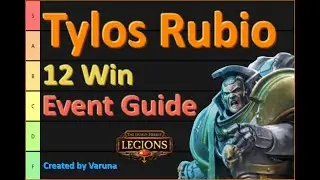 HHL- Agents of the Sigillite- Tylos Rubio 12 Win Event Guide + Tier List
