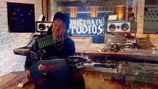 Andy La Rocque record solo for new album ZV. Sonic train studios. Varberg. Sweden.