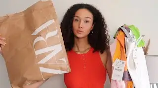 ZARA BASICS HAUL - Try on Haul| Tall girl friendly