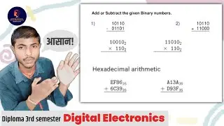 Radix, BCD, Binary Arithmetic, 1's complement And 2's complement | Diploma