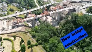 Massive Engineering works!! Check out this new bridge installation