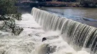 New Day Milstead Dam Yellow River Raging