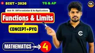 Functions & Limits | ECET -2026 | Mathematics | Day 4 | PYQ | #chaitumawa7 