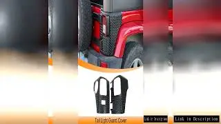 Car Tail Light Wrap Angle Decoration Tail Light Guard Cover for Jeep Wrangler JK JKU 2007-2017 2/4 D