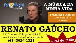 RENATO GAÚCHO A MÚSICA DA MINHA VIDA 1ª EDIÇÃO 03 OUTUBRO 2013