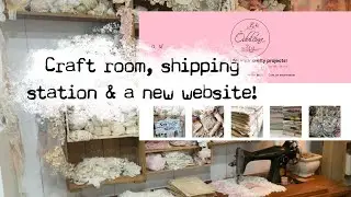 Craft room overview, shipping area & my own website launch for Canadians