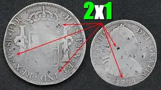 🐉 8 REALES de POTOSÍ con RESELLOS CHINOS 🐉 | CARLOS IV | 1794 | BOLIVIA #monedas #numismática #plata