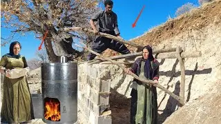 Empathy at the entrance of the magical cave for survival; firewood storage project