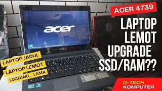 Cara mengganti Hardisk ke SSD Laptop Acer Aspire 4739 #servicelaptop #acer #ssd