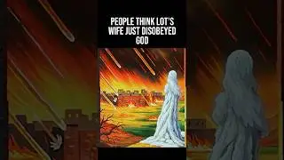 Christian Anime | Lot's wife becomes a pillar of salt 😨#shorts