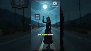 👻 The Stranger on Route 66 #horrorstory #shorts