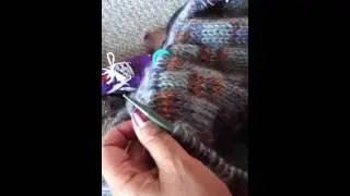 Knitting A Two Layer Woolen Blanket
