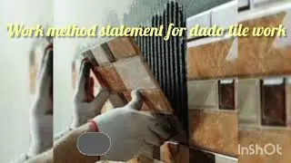 Dado tile work _method statement #construction #civil #engineering #dado #tile #work #latest #2025