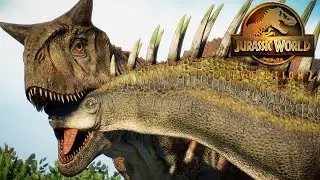 Carnotaurus HUNTS Amargasaurus  - Life in the Cretaceous || Jurassic World Evolution 2 🦖 [4K] 🦖