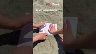 DIY Beach Sand Handprint #diy #beach #handprints