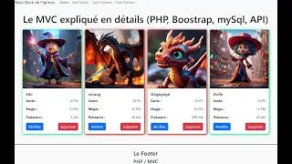 Mise en pratique du MVC (php, crud, bootstrap, mysql et api).