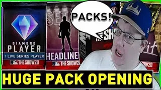 HUGE PACK OPENING! FLASH SALE DIAMOND PACK! SET 16 HEADLINER PACKS! 50 BUNDLE! MLB THE SHOW 20