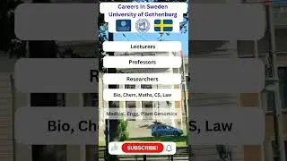 Teaching Jobs 2025 | Teaching Jobs In Sweden 2025 | Clinical Research Jobs | Jobs In Sweden 2025