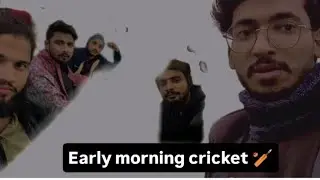 Friendship Vibes:- Gully Cricket at Sunrise
