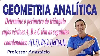 O perímetro do triângulo cujos vértices A, BeC têm as seguintes coordenadas: A(1,5), B(-2,1)eC(4,1).