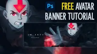 (FREE TEMPLATE) Photoshop *AVATAR The last Airbender* Banner Speedart!