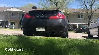 G35 isr resonated test pipes exotic speed r1-t
