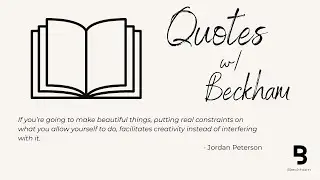 Jordan Peterson - Quotes w/ Beckham (9.21.25)