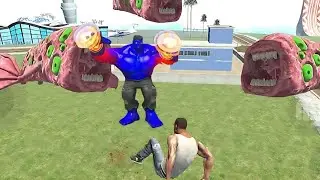 Shinchan CONTROLS Franklin & DESTROYS Hulk City Indian Bike Driving 3D