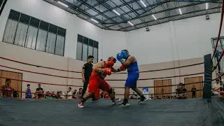 heavy weight  92kg boxing ICHZA PSP KARAWANG (RED) VS ABI JUGGERNAUTS (BLUE) 