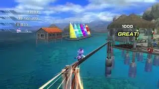Blaze The Cat in Wave Ocean - 