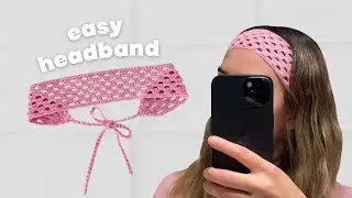 Easy Crochet Headband Tutorial | beginner friendly - step by step