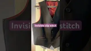 How to: the invisible slip stitch #sewing #sewingtutorial #hautecouture #dailyshorts #sewingtips