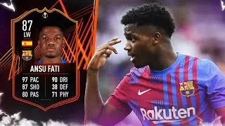 BETTER THAN VINI JR.?! 🤯 87 RTTF Ansu Fati Player Review! FIFA 22 Ultimate Team
