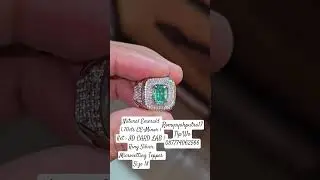 Natural Emerald 1.70cts CE-Minor | Ket : ID CARD LAB | Ring Silver Micro Tepper Size 18