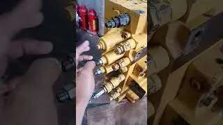 problem attachment bucket low pressure (posisi adjustment main Valve)