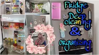 Fridge Tour & Organizing| Fridge Cleaning Tips Tamil | How to Organize Triple Door Fridge