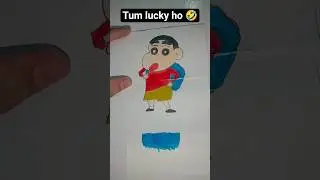 comment bataye ki lucky kon h 🤣🤣 Folding paper story l Shinchan #paperfold #paperfolding