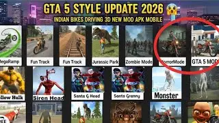 GTA 5 Style Update 2026 😱 | Indian Bikes Driving 3D New MOD APK MobileOption 
