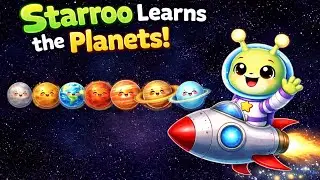 Starroo Learns the Planets! 🪐✨ Fun Solar System Song for Kids